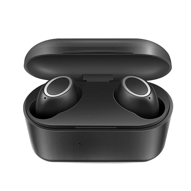 Bluetooth 5,0 беспроводные наушники мини гарнитура трогательное управление 3D стерео бас встроенный микрофон TD326 - Название цвета: Черный