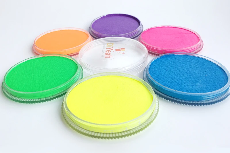 Neon Rosto Pintura Preto Luz Corpo Maquillage Halloween Maquiagem Schmink uv Pigmento Arte Modelo Marcador 30g Cor 9 Beleza e saúde