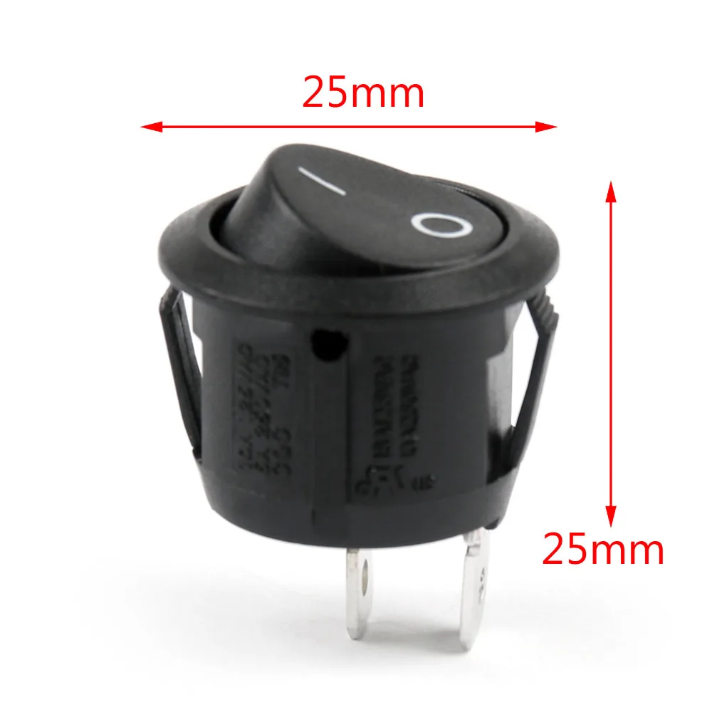 Areyourshop Rocker Switch R13-112A Kerek Hajó Kapcsoló Spst 2Pin On-Off ...