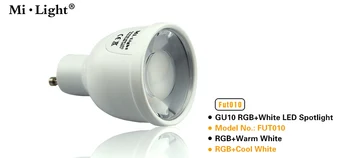 

Mi Light 2.4G 85-265V GU10 4W Wifi RGB CW WW LED Bulb Bablle Lamp Wireless Brightness Color Dimmable Lighting