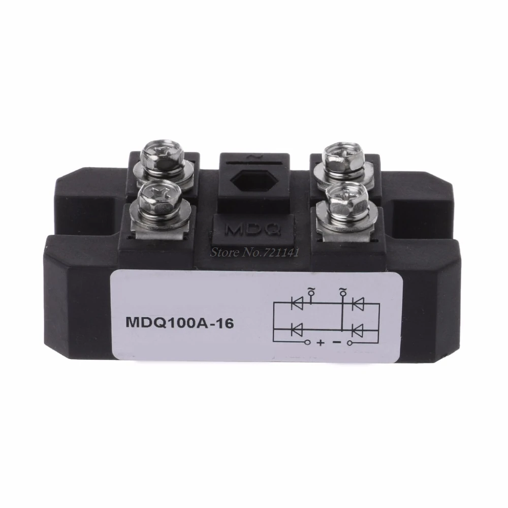 100A 1600V силиконовый однофазный диодный металлический чехол мост выпрямительный