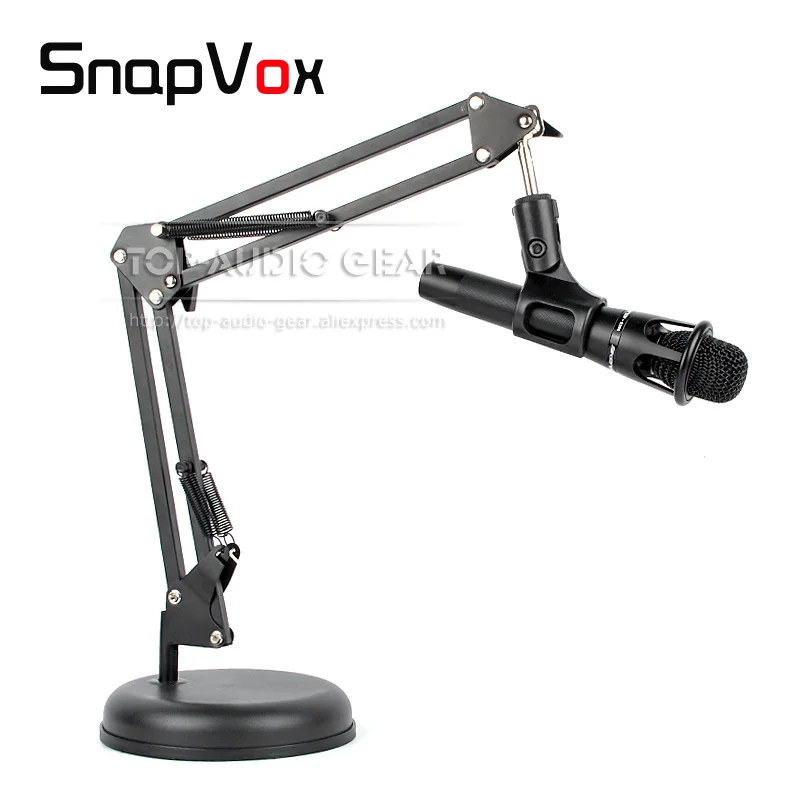 Tabletop Desktop Suspension Microphone Boom Scissor Arm Mic Stand Mount