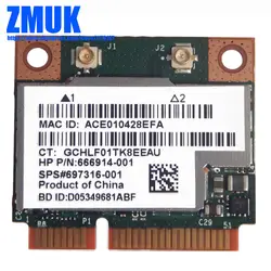 BCM943228HMB 802.11a/b/g/n WLAN + Bluetooth 4,0 WiFi карта, sps 697316-001