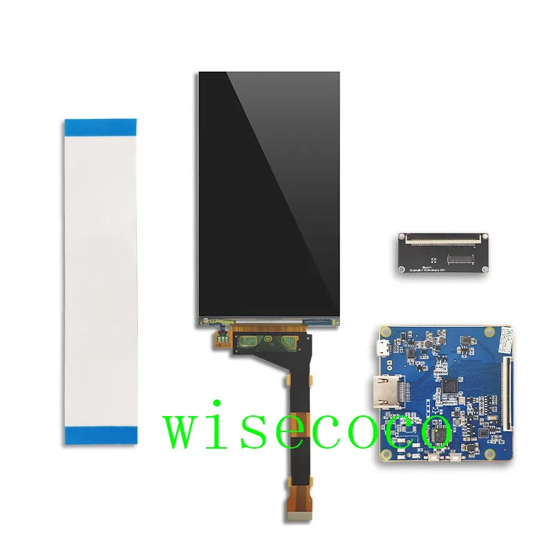 2560*1440 5.5 inch 2K LCD display LS055R1SX04 MIPI to HDMI board for Wanhao d7 plus lcd - Color: full set