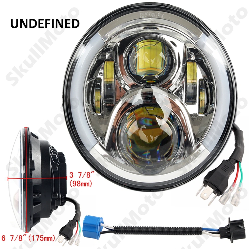 

7'' 75W Top Quality Chrome LED Headlight Hi/Lo Beam DRL For Jeep Wrangler JK CJ TJ Hummer -G UNDEFINED