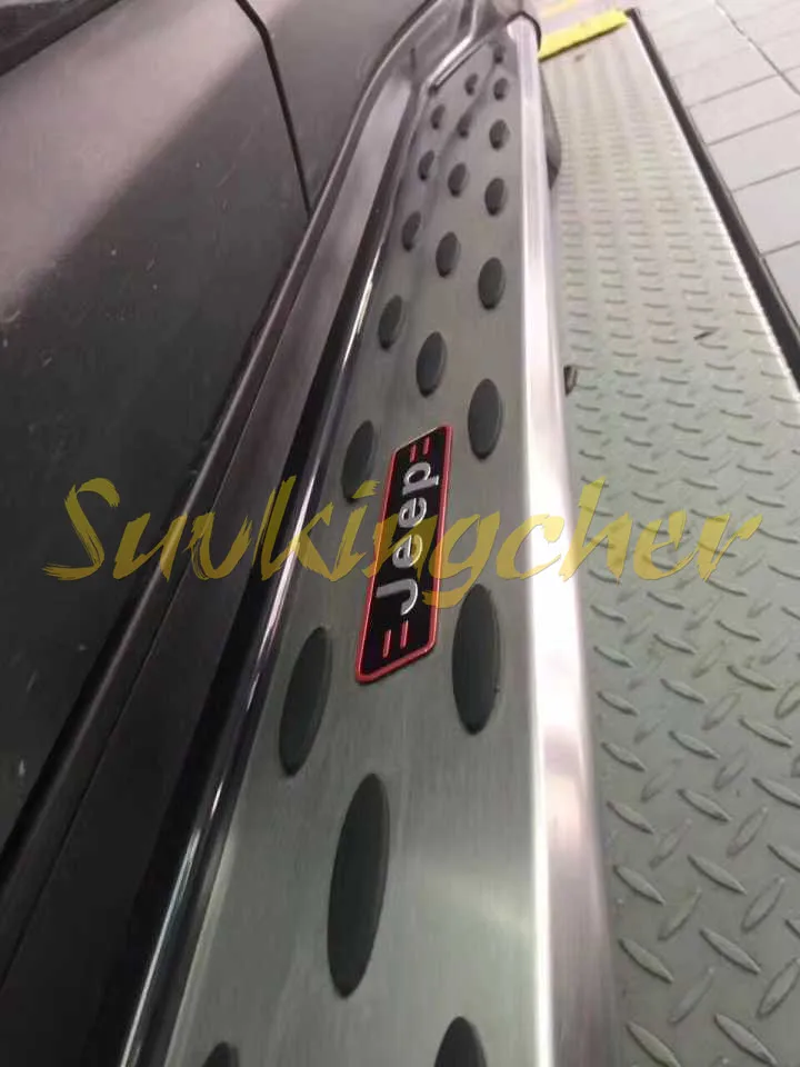 Алюминиевая Беговая доска для JEEP Compass 17 2017 2018 18 2019 19 боковая ступенчатая nerf bar