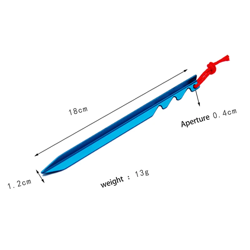 10 шт. металлическая уличная палатка для кемпинга веревка гвозди аксессуары для палаток оборудование Naturehike алюминиевый сплав колышки для палатки для ногтей 18 см