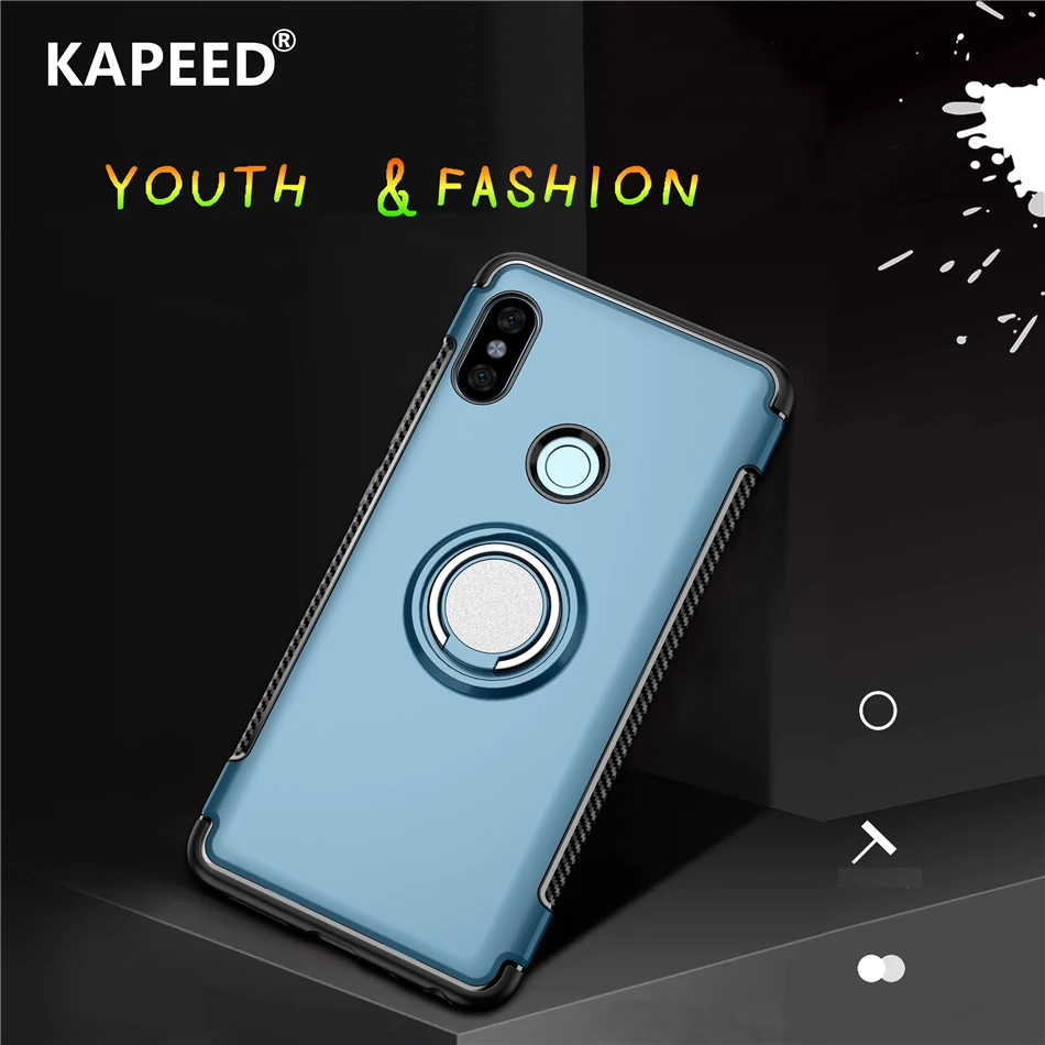 Anti-knock Case For Xiaomi Redmi Note 5 5A Pro Luxury Magnetic Ring Holder Funda Coqa |