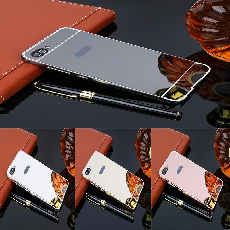

Fashion Luxury Rose Gold Mirror Cases For ASUS ZenFone 4 Max ZC554KL Alumimum Metal Frame shell Back Cover 5.5"