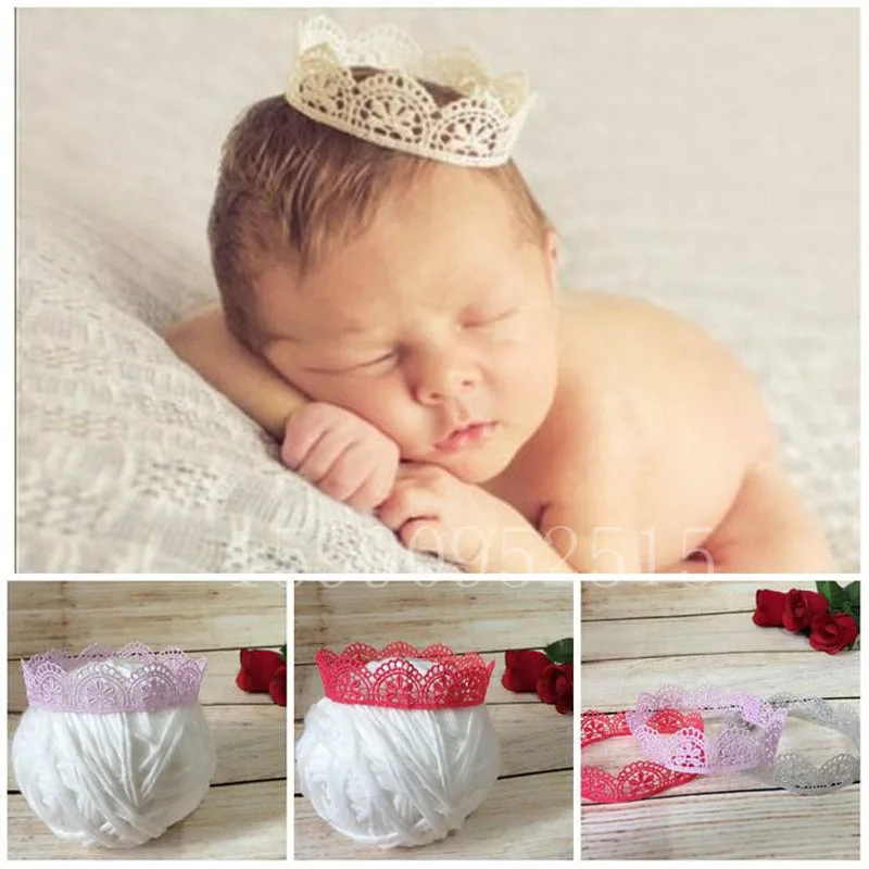 Little Girl Newborn Photography Crown Props Neonatal Baby Girl Boy Lovely Birthday Picture Photo Shoot Outfits Props Accessories