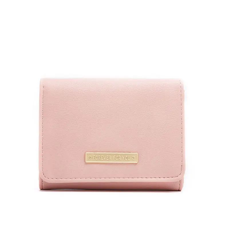 Новая модель женские маленькие кошельки Портмоне держатель для карт женский кошелек женские кошельки - Цвет: Pink
