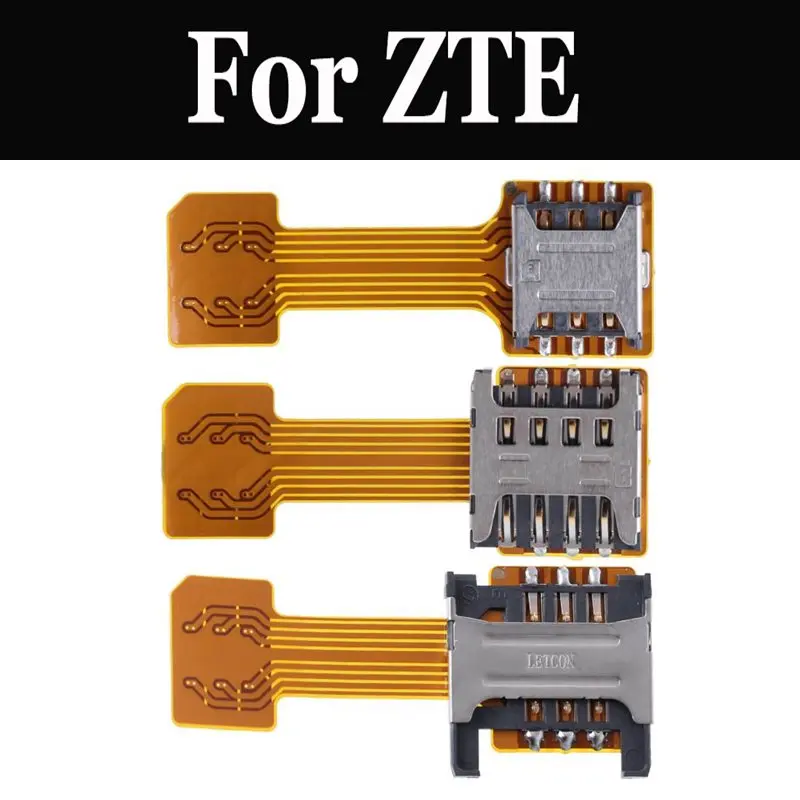 Двойной адаптер Micro SD с двумя SIM-картами для ZTE Nubia M2 Lite My Prague S N1 N2 V18 X Z11 Z17 Z18 mini Z17S Tempo