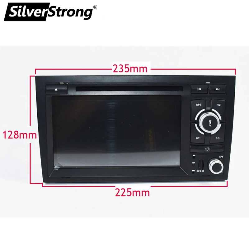 Silverstrong 2 Din автомобильный DVD для Audi A4 B6 2002 2003 2004 2005 2006 2007 для S4 RS4 8E 8F B9 B7 RNS-E 2DIN радио A4