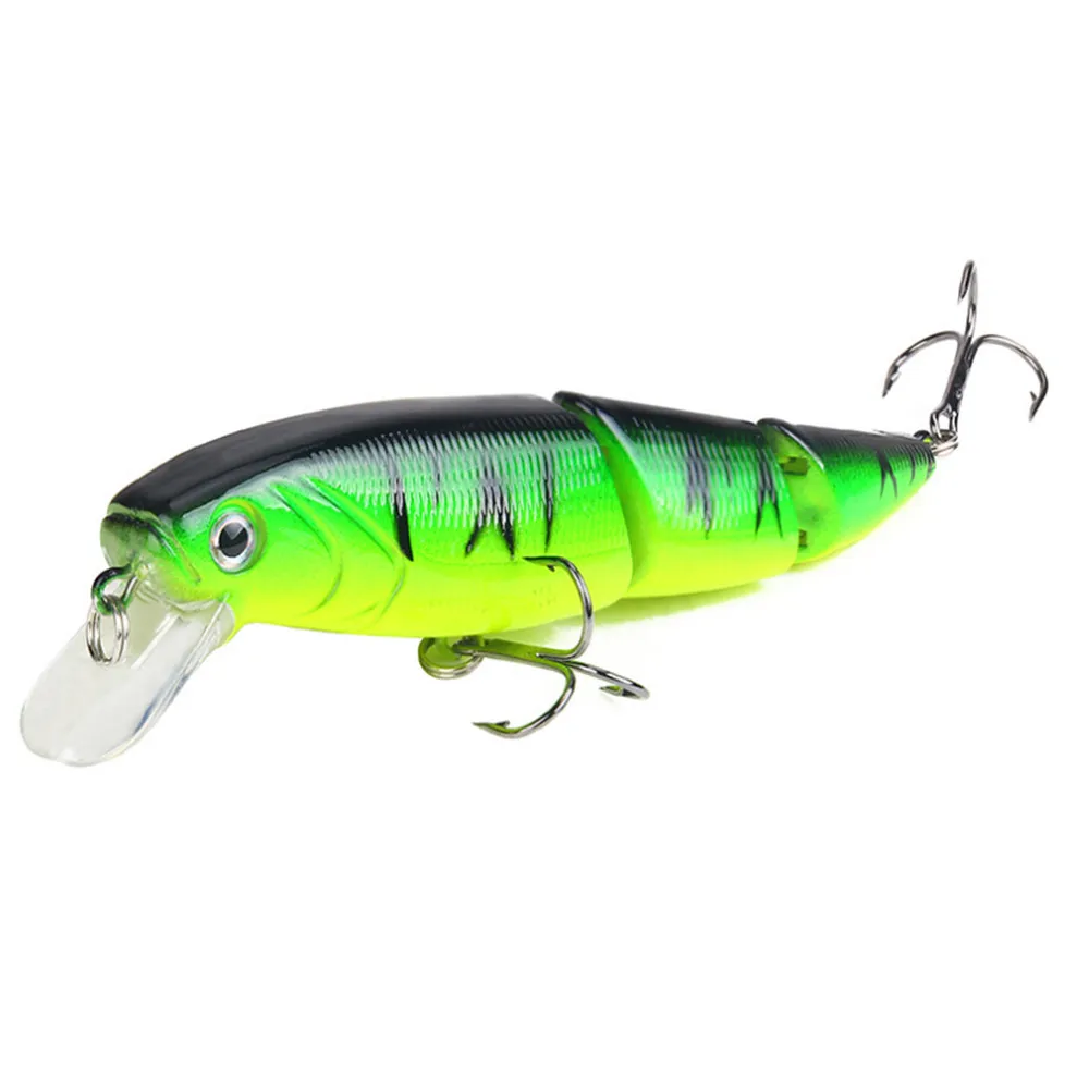 

1pcs 3 Segment Fishing Lure 11cm 15.5g 3D Eyes Lifelike Fishing Hard Bait Crankbait with 2 Hooks Pesca Wobbler Fishing Tackle