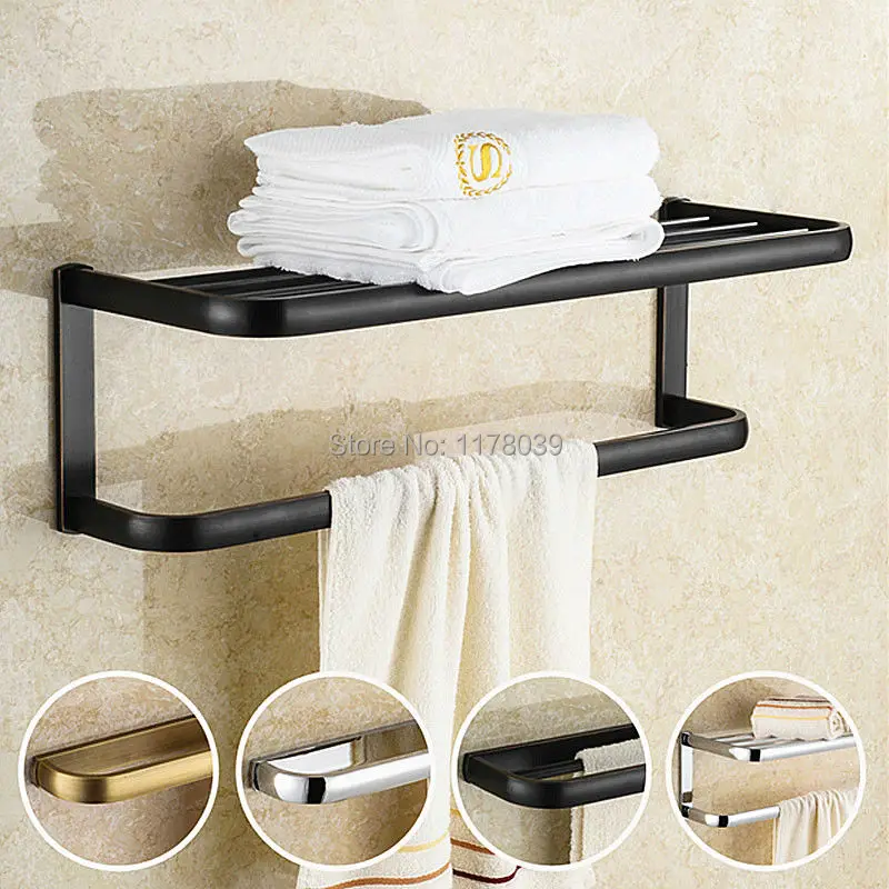 wall mounted Antique/Silver/black towel racks,brass towel racks for