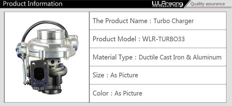 WLR RACING-GT3076R внутреннее турбонагнетательное зарядное устройство A/R:. 70/. 50 холодный,. 86 горячий, t25/28 фланец v band WLR-TURBO33