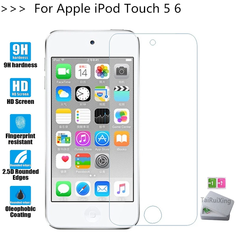(TaiRuiXing) Screen Protector Film 0.3mm 9H 25D Front Premium Tempered Glass For Apple iPod Touch 5 6 Cover | Мобильные телефоны и