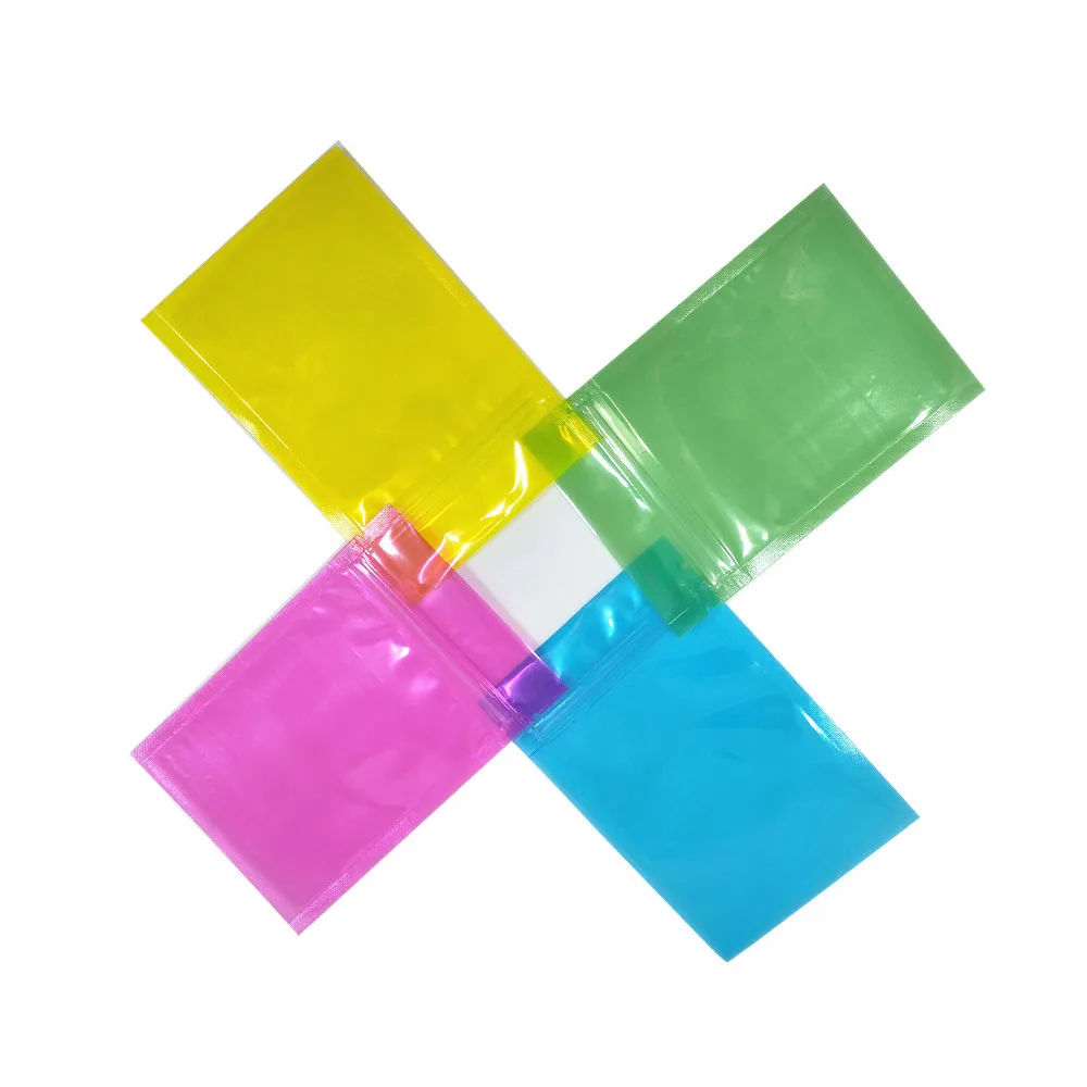 Reusable Zip Lock Flat Plastic Packaging Bag Zipper Self Seal Storage