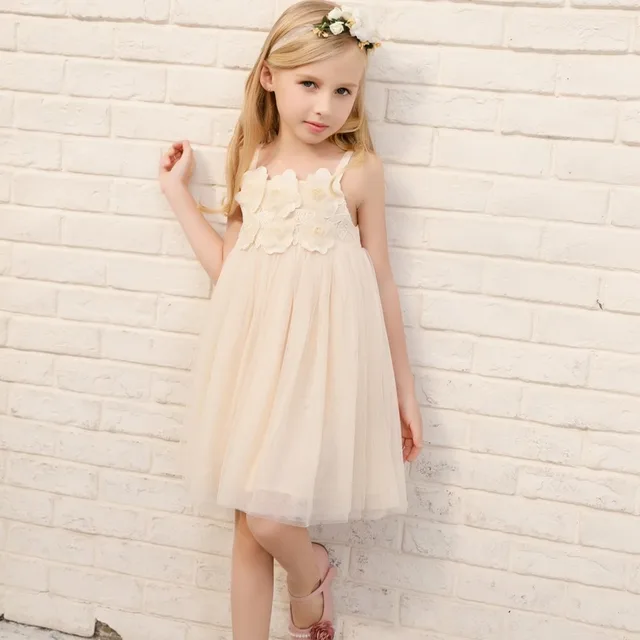 Mottelee Girls Summer Dress Strap Sleeveless Princess Party Dresses