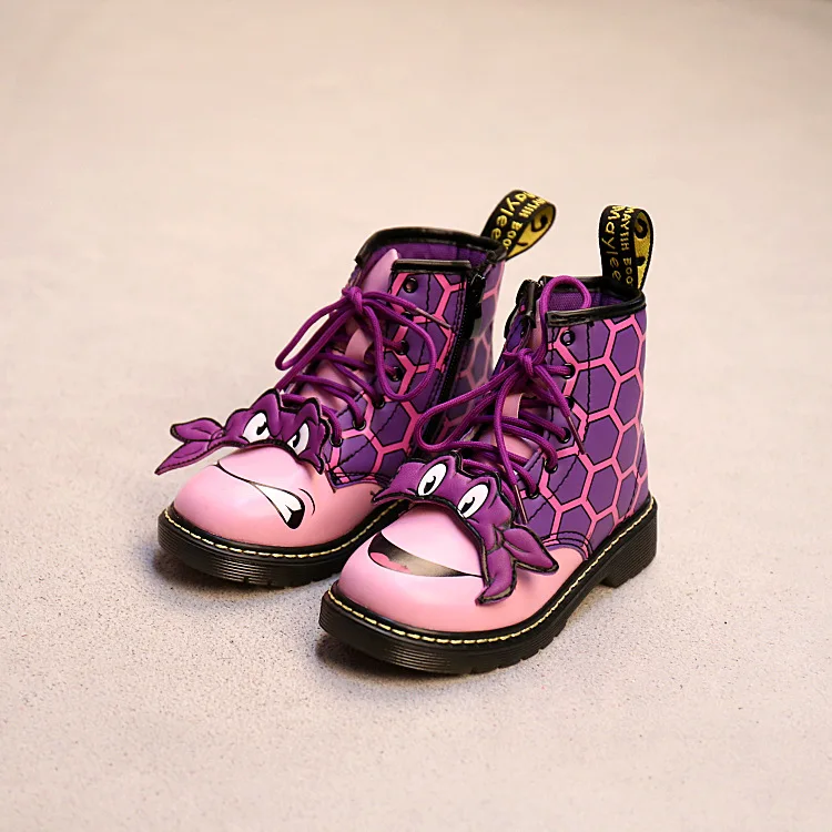 

Cartoon Toem Children Martin Boots 2016 Autumn Winter Boys Cute Cartoon Boots for Girls High Top Shoes Fashion Kids Brand Boots