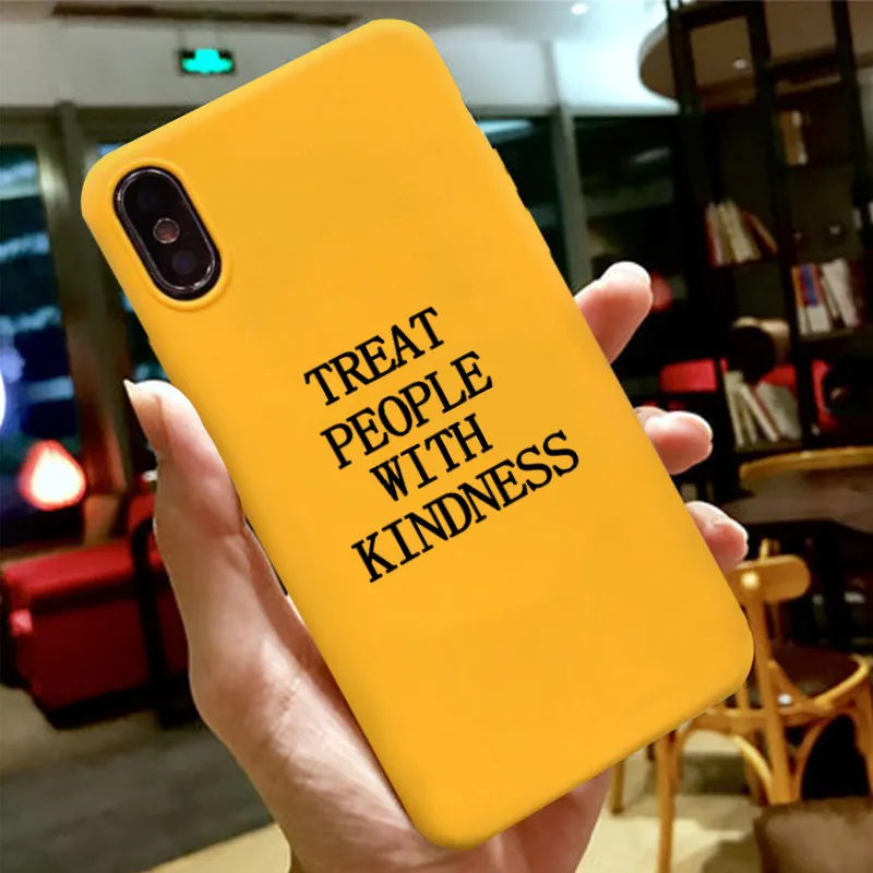 GYKZ Harry Styles угощайте людей добротой чехол для телефона для iPhone XS MAX 11 Pro X XR 7 8 6 Plus Мягкий силиконовый чехол карамельного цвета