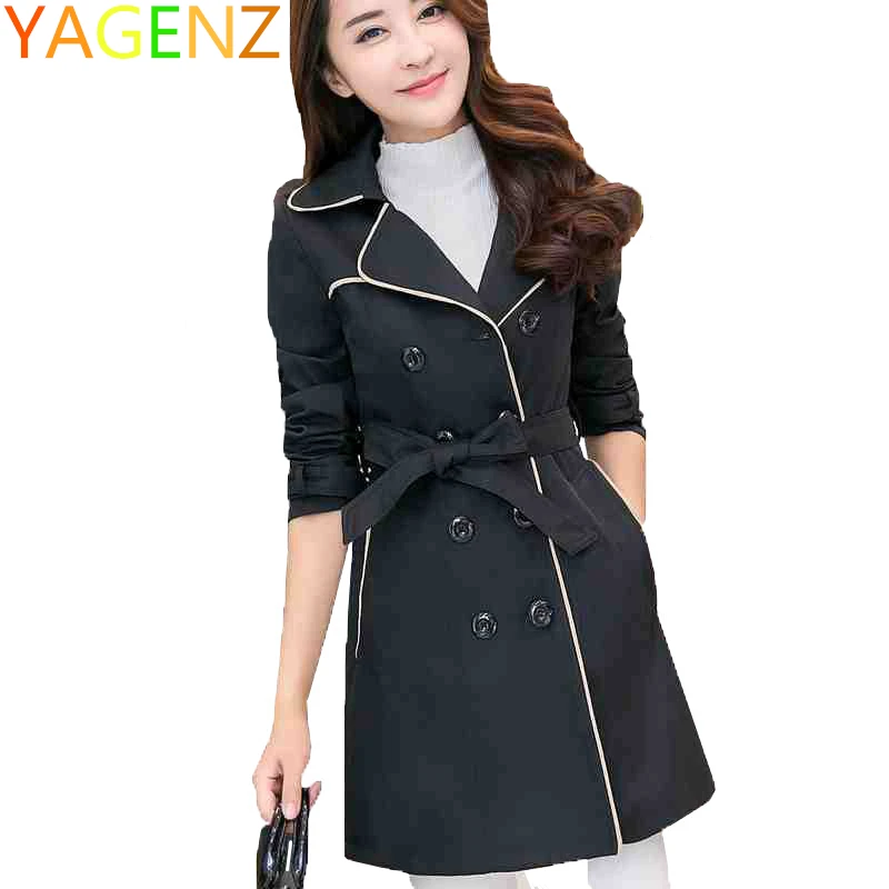 4xl Tuta Primavera Trench Delle Vento Autunno E Giacca Formato Sportiva brown Donne Impermeabili Nero Sottile Black Modo lungo 2019 Più Di Della Signora Cappotti Il Medio Del A Femminile khaki Cappotto zpBrnWB
