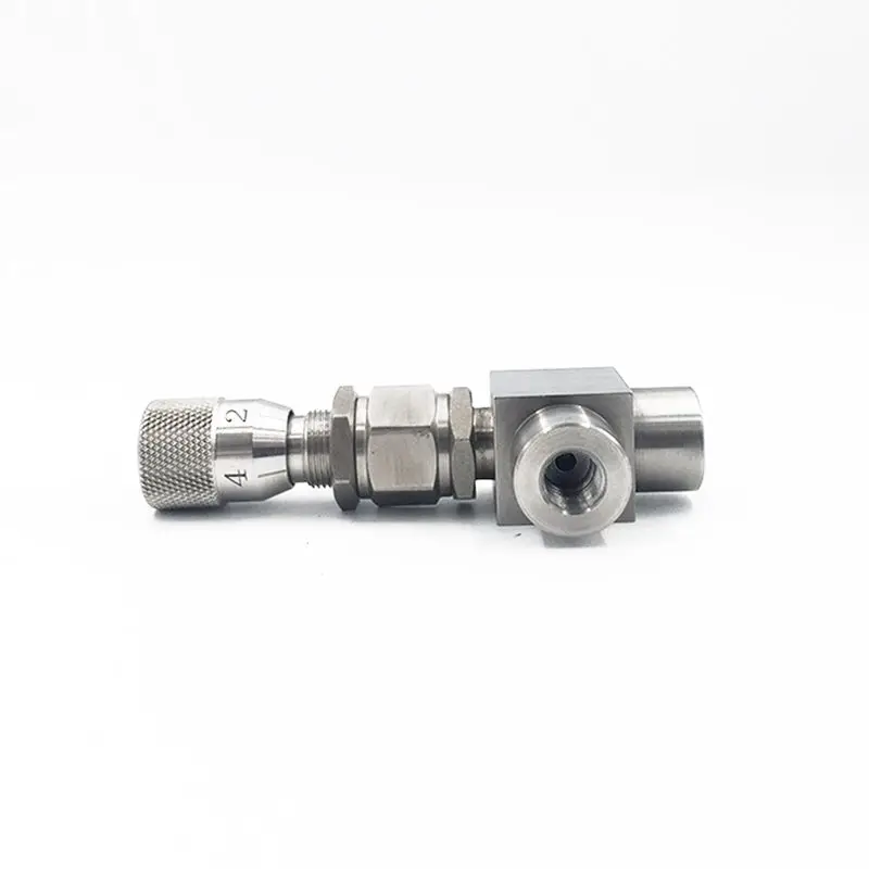 G 1/" 1/4" NPT 3/" 1/2" 304 SS угловой микроизмерительный игольчатый клапан WL94H-320P регулирующий клапан с регулируемым потоком 32 МПа