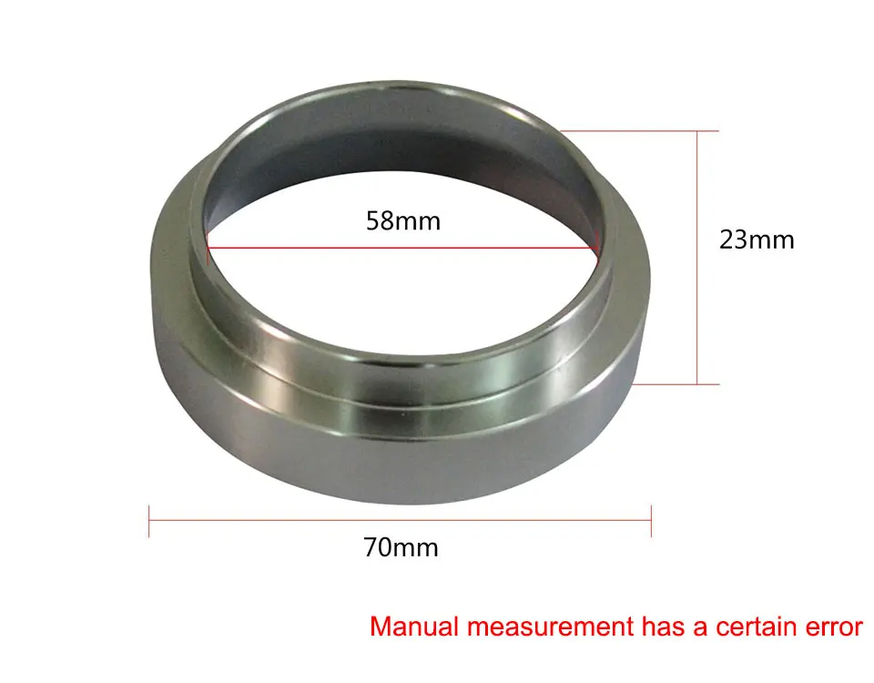 XEOLEO Дозирующее кольцо, алюминиевое кольцо-портафилер, 58 мм, интеллектуальное кофейное кольцо для пивоварения, кофейная чаша, эспрессо, бариста, инструмент