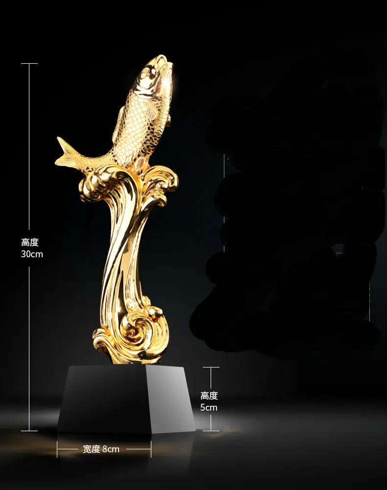 Высокое качество! Leap Award креативный металлический Кубок каучук приз рыболовный кристалл трофей, Бесплатная доставка