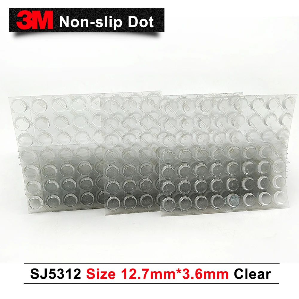 44527 3M Bumpon SJ5308 Clear Bumper/Spacer Pad 0.5 in Width x 0.12 in Height Square Shaped Bumper PRICE is per PAD 44527 3M Bumpon SJ5308 Clear Bumper/Spacer Pad 0.5 in Width x 0.12 in Height Square Shaped Bumper PRICE is per PAD
