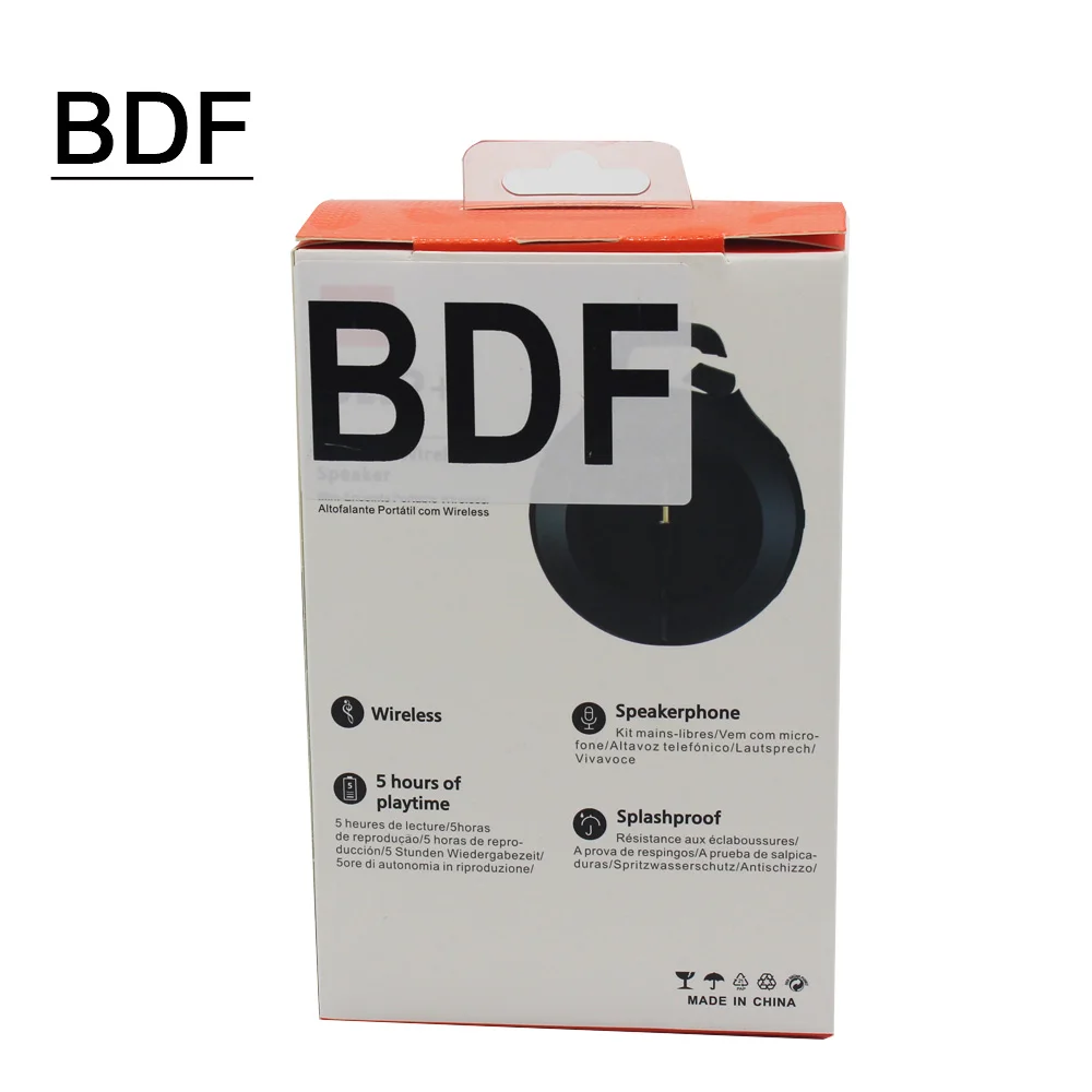 BDF Bluetooth динамик мини беспроводной портативный музыкальный громкоговорители TF USB
