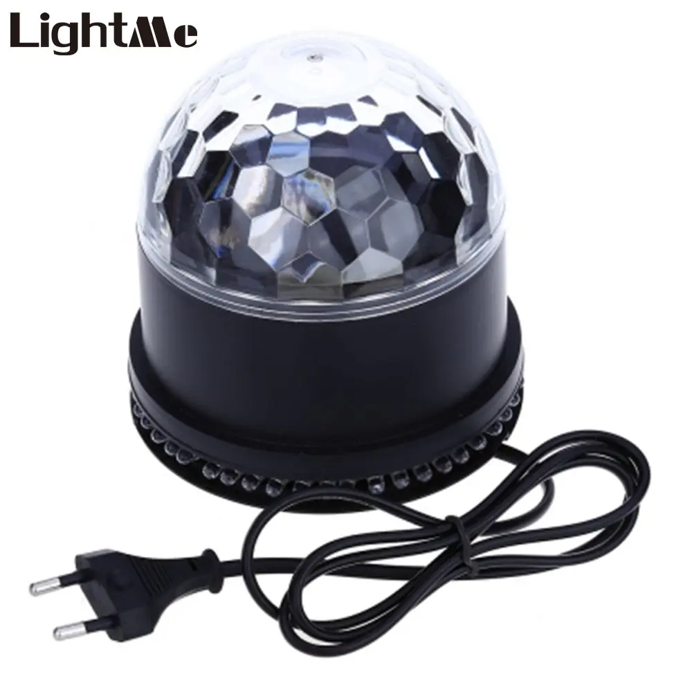 

Color Changing RGB Projector Sound Sensor LED Laser Lamp 15W Mini Rotating Magic Ball Stage Light Holiday Party Christmas Light