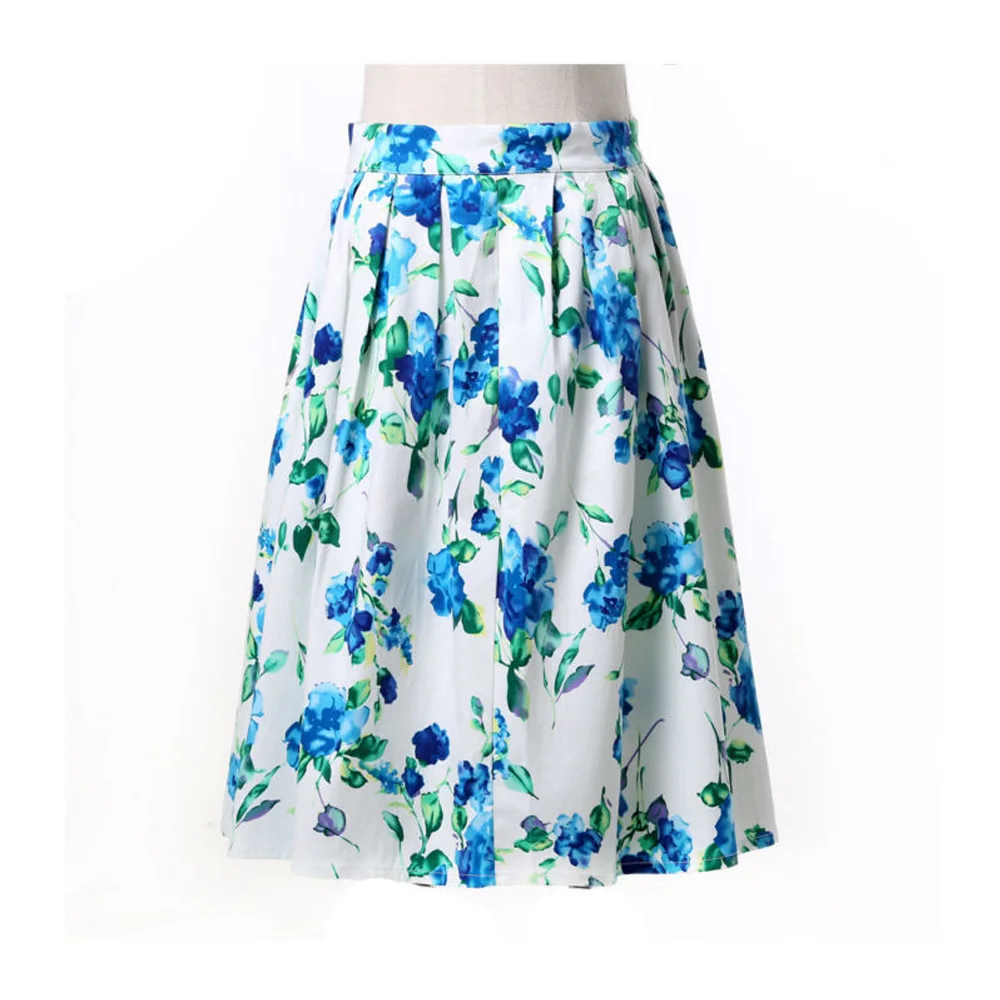 Grace Karin Casual Cotton Short Midi Skirts Womens 2016 Summer Vintage