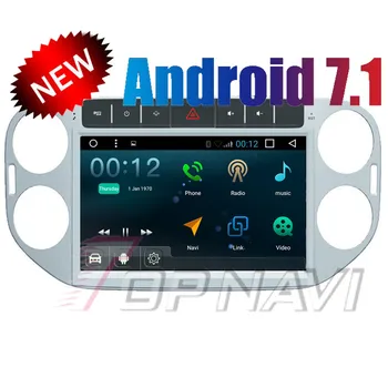 

Topnavi 10.1" 1024*600 Quad Core Android 7.1 Car GPS Navigation for VW Tiguan 2015 Autoradio Multimedia Audio Stereo 2Din NO DVD