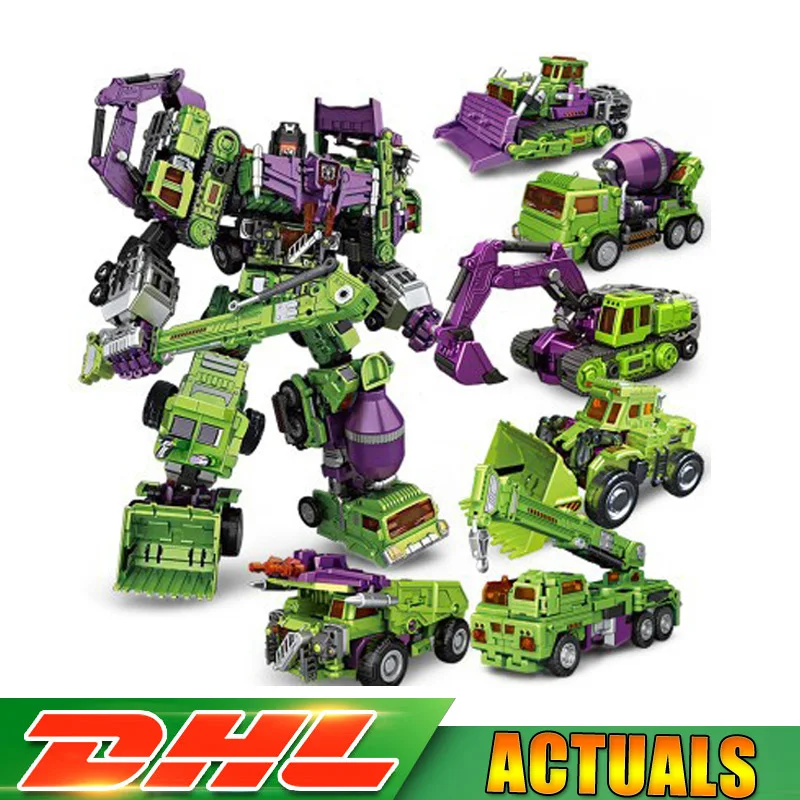 

IN Stock NBK Transformation GT Bulldozer Bonecrusher Scrapper Gravity Mixmaster Hook Builder Devastator Engineering Figure Toys