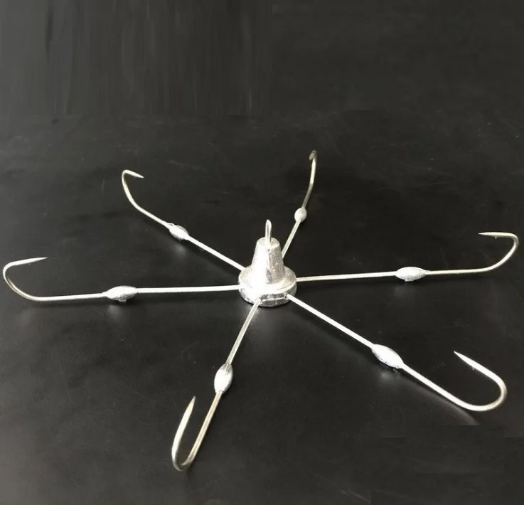 6 claw round disk hook for catch shrimb crab or fish in water bottom