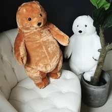 60 Cm Big Size Polar Simulation Bear & Grizzly Plush Toys Stuffed Plush Animals Soft Pillow Toy For Kids Dolls Children Gift minocool simulation cockroach plush toy insect stuffed plush animals cockroach soft pillow toys children nursery girl gifts