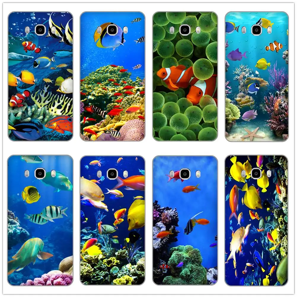 Красивая рыбка-дисплей Lionfish Clownfish Мягкий ТПУ чехол для телефона samsung Galaxy S4 S5 S6 S7 S8 S9