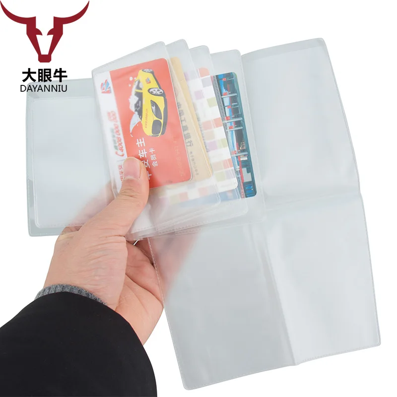 

Zongshu Russian driver's license inside film pocket inner card cover plastic pages multiple transparent document bag holder