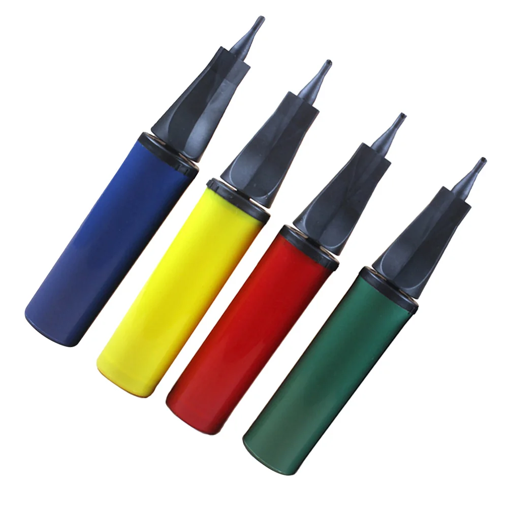 

4PCS/Set Balloons Pump Double Intake Hand Held Manual Plastic Material Balloon Pump Hand for Wedding Decoration Party