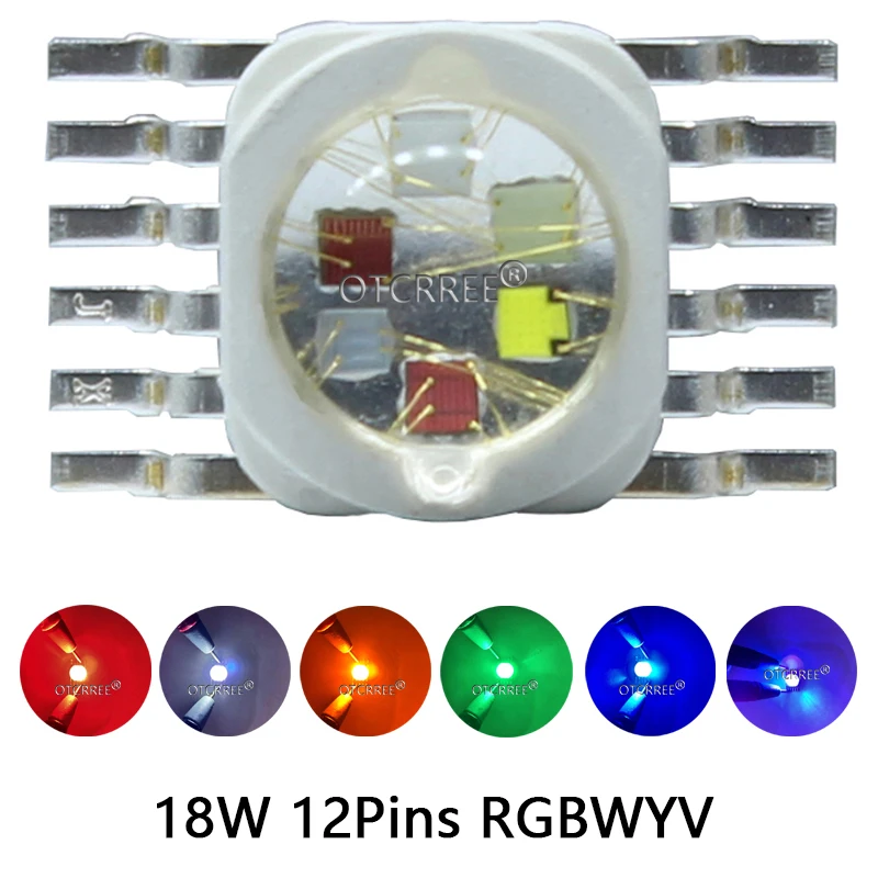 18W 12Pins RGBWYV