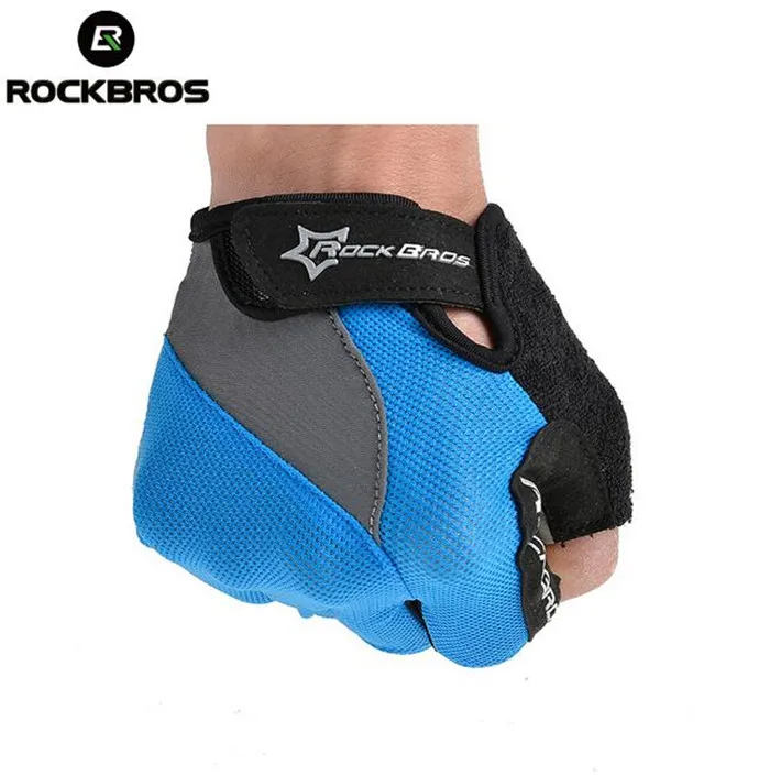 RockBros Gel Bike Half Finger Cycling font b Gloves b font Fingerless Bicycle font b Gloves