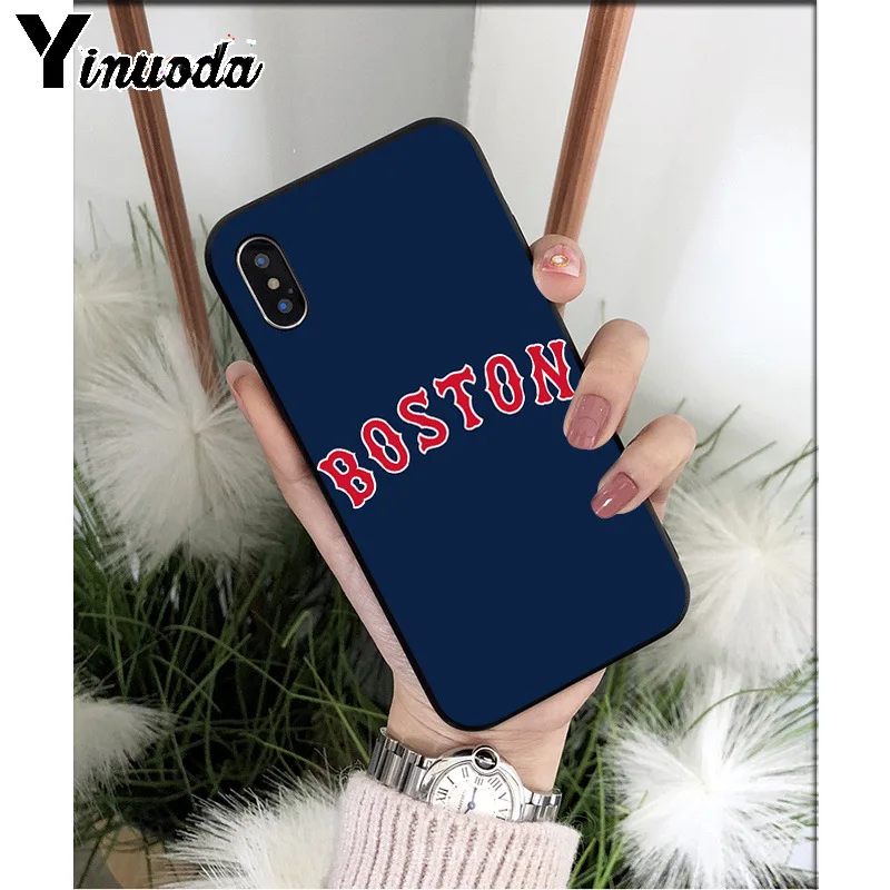 Yinuoda New York Yankees Boston Red Sox бейсбольный Мягкий ТПУ чехол для телефона iPhone X XS MAX 6 6s 7 7plus 8 8Plus 5 5S SE XR