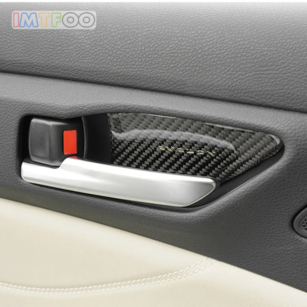 

4PCS/LOT INNER DOOR HANDLE BOWL PADS COVER MOLDING GARNISH FOR TOYOTA AVALON 2019 ACCESSORIES CAR STYLING