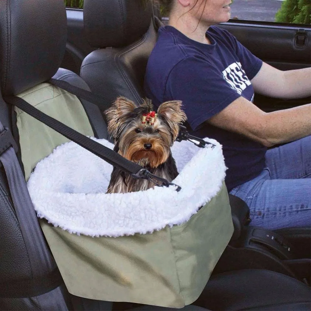 Adjustable Safe Pet Puppy Cat Kitty Car Seat Practical Booster Seat