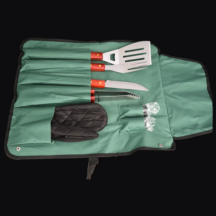 

8Pcs/Set Bag Package BBQ Tool Utensil SUS 304 Stainless Steel Camping Supper-quality Outdoor Accessorie Cooking Barbecue Norusty
