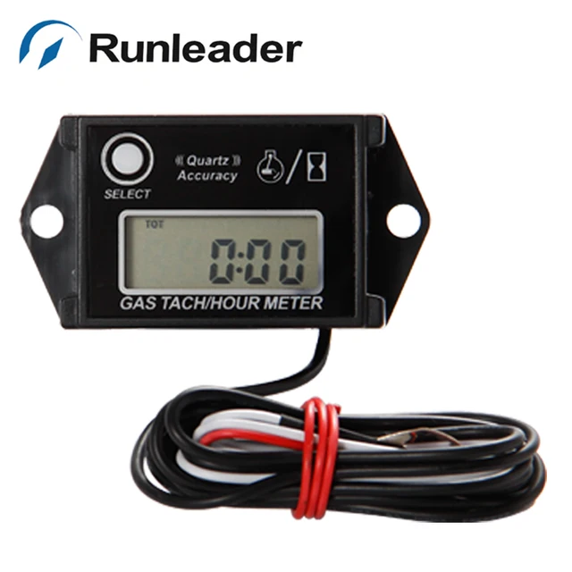 (10pcs/lot) RL HM026 Digital Racing RPM Tachometer Hour Meter For