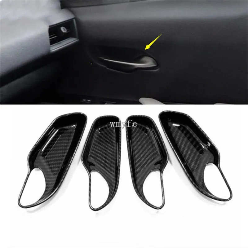 

Accessories Fit For Lexus UX 200 250H 2019 ABS Inner Door Pull Handle Bowl Frame Cover Trim / Matte / Carbon Fiber Look
