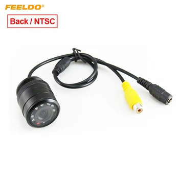 

FEELDO Universal 28mm CCD Rear View Camera Night Vision Backup Wide Angle Waterproof Car Camera #2121