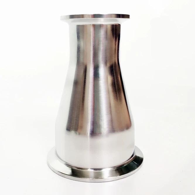

Free shipping 2'' x 1.5'' Sanitary TriClamp TriClover Reducer 304 Stainless Steel